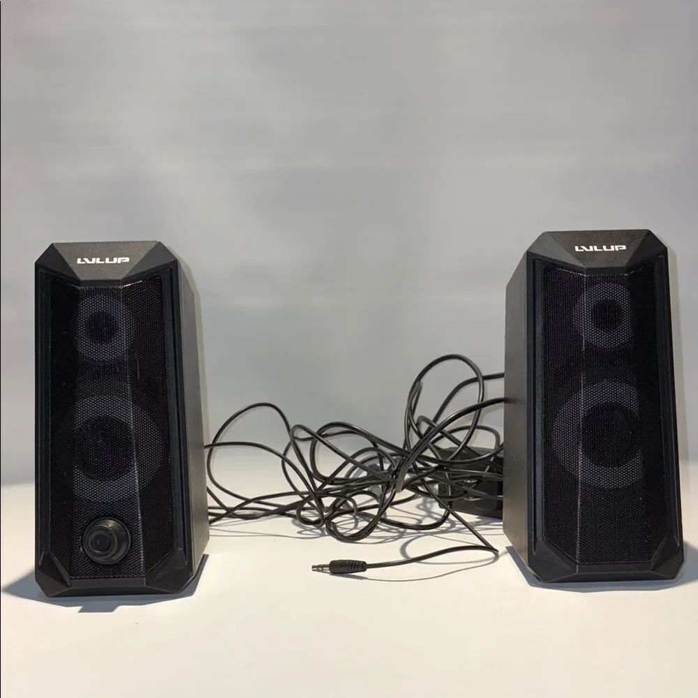 Black Portable Speakers with Stereo Sound